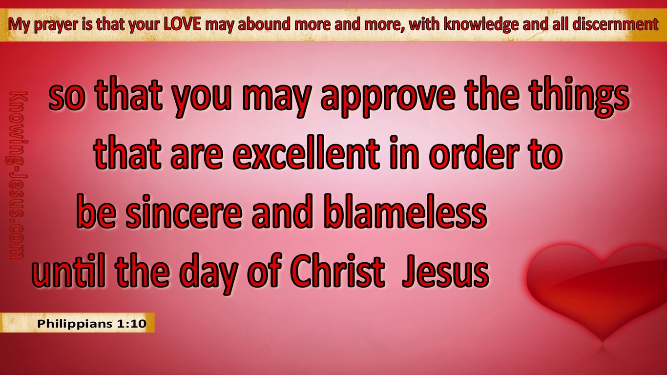 Philippians 1:10 Approve The Things That Are Excellent (red)